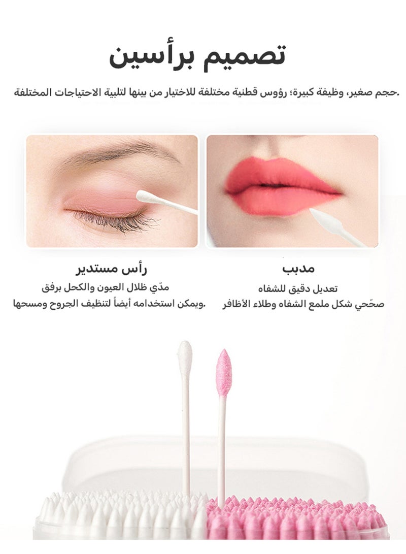 Boxed Two Headed Cotton Swabs Disposable Makeup Cotton Swabs For Ears Cotton Swabs Round Pointed Tampon Swabs - Image 2